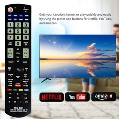 ARC-8in1 Universal Remote Control For Samsung, Vizio, LG, Sony, Sharp, Panasonic