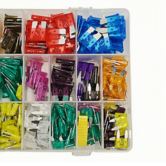 New Zinc Plastic 420PCS Auto Blade Fuse Assortment Mini Standard 2A-40A