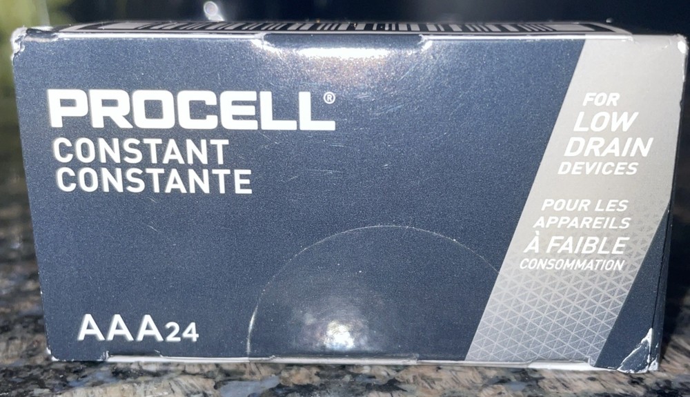 Procell Constant AAA24 Batteries for Low Drain Devices 24 Pack New Sealed