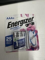 Energizer Ultimate Lithium AA Batteries (8 Pack), Double A Batteries