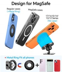 Magsafe Car Mount Magnetic Phone Holder, iPhone Magsafe Magnetic Dash Mount