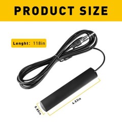 10ft Car Interior Hidden Amplified Antenna Electronic Stereo AM/FM Radio Univers