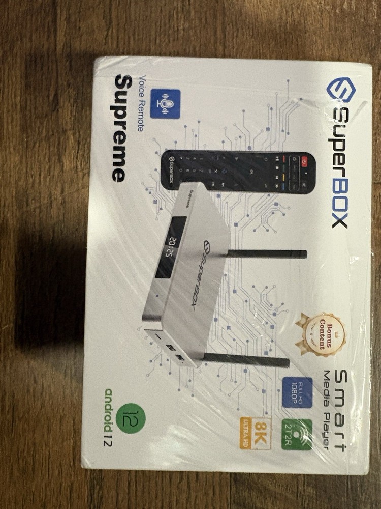 SuperBox Supreme Android 8K 4GB/128GB Quad Core Wi-Fi/Ethernet HDR10