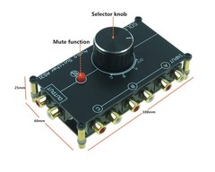 SOLUPEAK 3 in 1 Out RCA Stereo Audio Source 3 ports switch(3 IN 1 OUT)