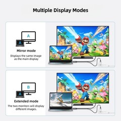 XinYaa DisplayPort to USB C Cable 6FT 4K60Hz with USB Cable Adapter,DP Male t…
