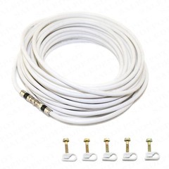 RG6 COAX CABLE 5-300 FT lot HD CA TV Internet Radio rg6 COAXIAL Tri-Shield WIRE