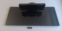 Hisense TV Stand Base for Model 48H5 Glass, Metal, & Plastic with Mounting Bolts