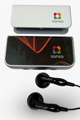 SanDisk Sansa slotMusic Player 2008 MP3 SD Card – 2 faceplates microSD