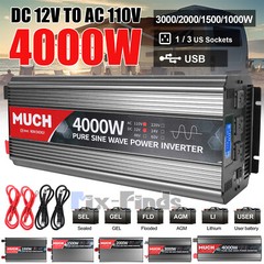 Reliable Pure Sine Wave Power Inverter 1000w 3000w 4000w 12V to 110V Converter