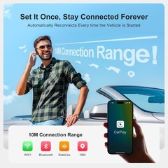 Faimee T11 Wireless CarPlay Adapter HDMI Wi-Fi Bluetooth 4K Dual-Band 4GB+32GB