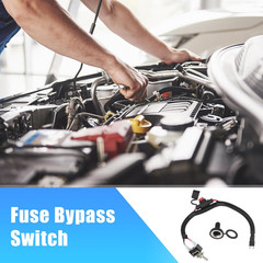 1 Set 37.5Cm 14.76″ Universal Automotive Switched Fuse Bypass Kit Fuse