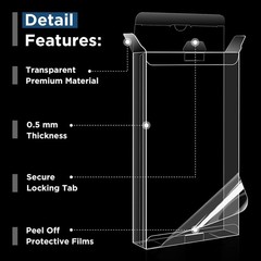 Elegant VHS Tapes Protector Set – 10 Pack Durable Case for Treasured Displays