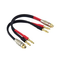 RCA to Flex Pin Banana Plug Adapter 6 inches Flex Pin Banana Plugs to Female …