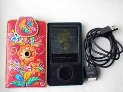 Microsoft Zune 30GB . Stylized as Uftyuga painted.