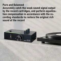 3 Band Adjustment Turntable Amplifier For Audiophiles Easy To Use