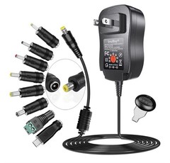 24W Universal AC/DC Adapter 3–12V Regulated Power Supply 8 Plugs 2A