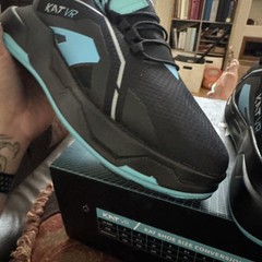 KAT VR Shoes Black Blue Mens Size 10 NEW WITH BOX VIRTUAL REALITY FOR TREADMILL