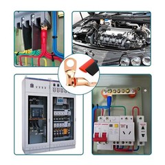 30/10PCS 1/0 AWG-3/8 Battery Lugs,Ring Wire 0 Guage Terminals,Battery Cable Ends