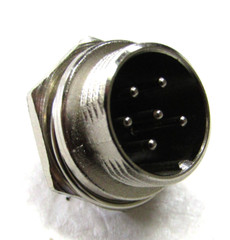 Vanco CBC6PX CB Radio Microphone 6 Pin Male Panel Jack Replacement Connector Kit