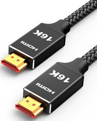 96Gbps HDMI Cable 2.2 6.6ft, 16K@60Hz, 8K@120Hz, 4K@240Hz, High Speed Cord fo…