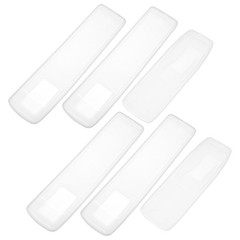 6Pcs Universal Transparent Silicone Remote Control Covers for Household Use