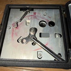 Vintage Daystrom Weston Portable Galvanometer/Meter Demo Unit w/ Case & Key RARE