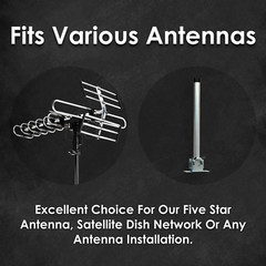 Adjustable TV Antenna Mount Kit for Attic/Roof/Wall Weather Proof Easy Install