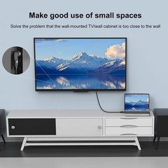 4 Pack 8K HDMI 2.1 Male to Female Adapter Up/Down & Left/Right Angle
