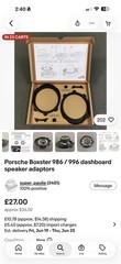 Alpine SPG-10C2 4” Inch Speakers With Porsche 996 986 911 Dash Adapter Front New