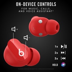 Beats by Dr. Dre Studio Bud Red Wireless Noise Cancelling In Ear Headphones