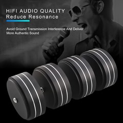 4pcs Aluminum HiFi Audio Amp Speaker Turntable Isolation Feet Equipment Base Pad