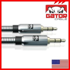 AUX 3.5mm Male to Male Audio Cable For iPhone Samsung Phone All Full Metal 3FT