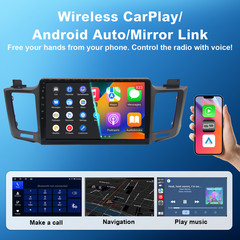 8Core 4+32G Toyota RAV4 2013-2018 10.1″ Android14 Radio,CarPlay Android Auto AM