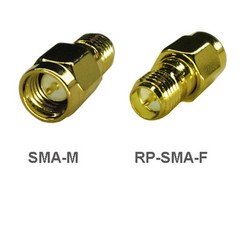 1pcs SMA-Male to RP-SMA-Female Adapter Connector