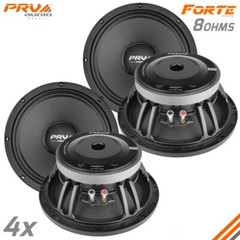 4x PRV Audio 10MB800FT Midbass Speakers FORTE Car PRO Audio 10″ 8 Ohms 800 Watts