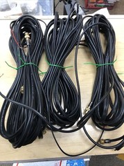 Lot of 3 30ft RG59 Siamese Coaxial Cable