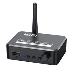 Converter AUX 2 RCA Bluetooth 5.0 Receiver Digital Optical to Analog DAC Audio