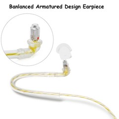 2 Pack 3.5mm Surveillance Balanced Armature Earpiece Listen Only Headset