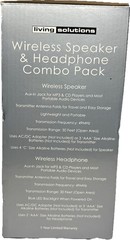 Wireless Living Solutions Duo Bluetooth Speaker & Headphones—SHIPS IN 24 HOURS—
