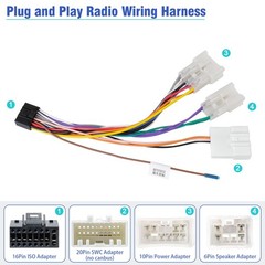 Radio Wiring Harness Toyota ISO 16 Pin 16Pin Car Stereo Android Head Unit