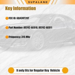 Key Fob Keyless Entry Fits for Toyota 2007-2017 Tundra /2005-2016 Tacoma /