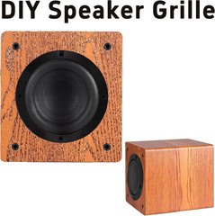2PCS 6.5” Black Speaker Grill Covers, round Metal Mesh Guard Protectors