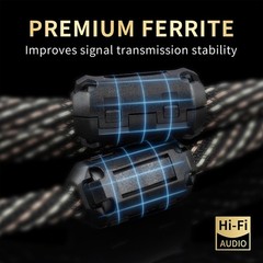 High-Quality RCA Audio Splitter Cable 1 Male to 2 Male, 15 AWG, Gold-Plated, 6.5