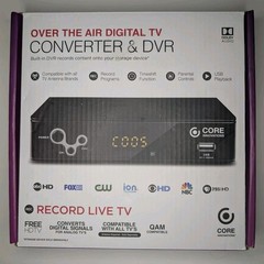 Core Innovations Over the Air Digital TV Converter & DVR CTCB105 NIB