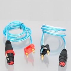1Pair Dual banana Binding Post plug to XLR 3pin Female Audio Speaker patch Cable