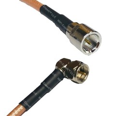 RG400 FME MALE to F MALE ANGLE RF Cable FAST-SHIP LOT