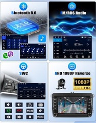 Android 15 Car Stereo VW Jetta Passat Golf Tiguan CarPlay GPS 4GB+64GB BRAND NEW