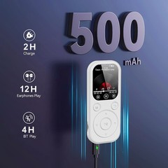 32GB MP3 Player 1.8″ IPS Screen Bluetooth 5.4 APE/FLAC Playback 12H Battery