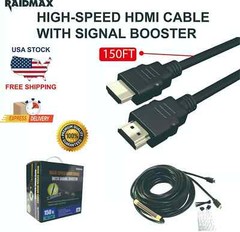 HDMI Cable Up to 1080p High-Speed HDMI Cable with Signal Booster 150FT