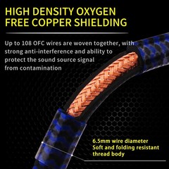 YYTCG 6N OCC XLR Audio Cable 3-Pin Male to Female High-Purity Copper HiFi